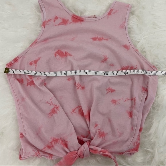 Bluenotes Tie-Dye Cotton Crop Tank Top Size Small - Picture 4 of 6